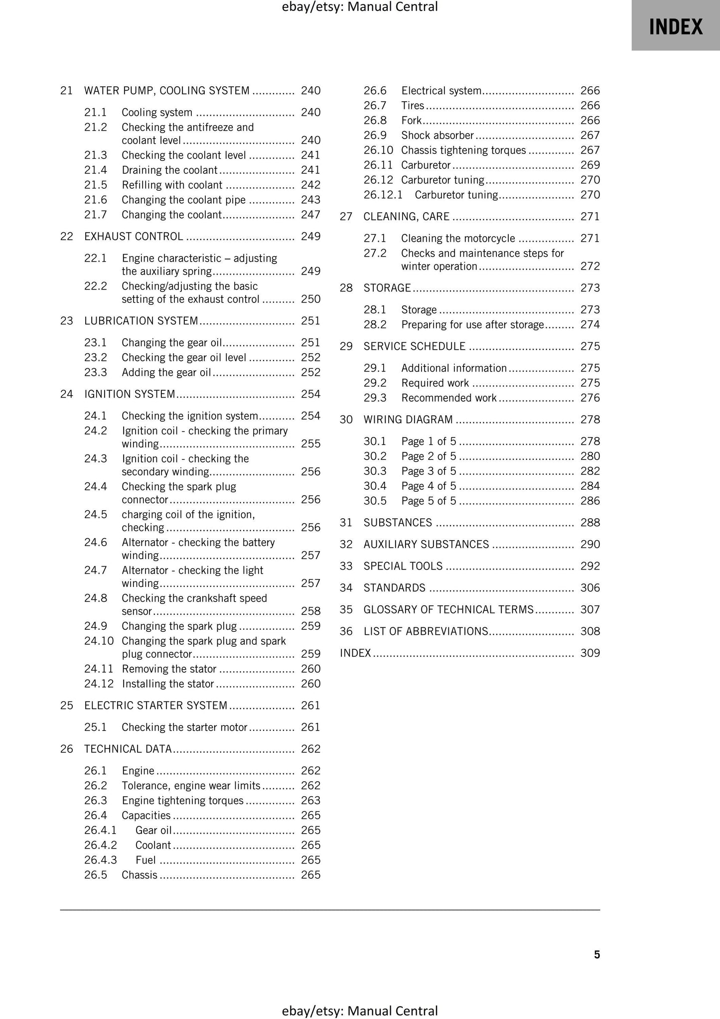 KTM 2022 - 300 EXC - Service Workshop Repair Manual
