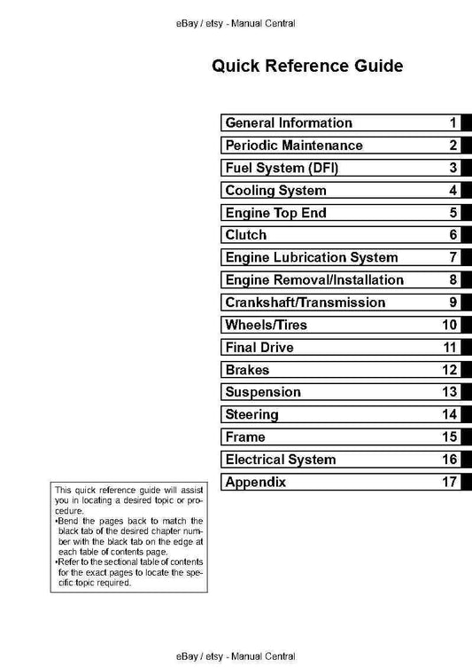 Kawasaki 2008 Ninja 250R EX250K8F - Workshop Service Repair Manual