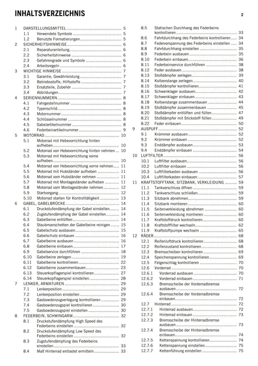 German Language - KTM 2013 - 690 SMC R Eu Aus UK - Reparaturanleitung - Service Workshop Repair Manual