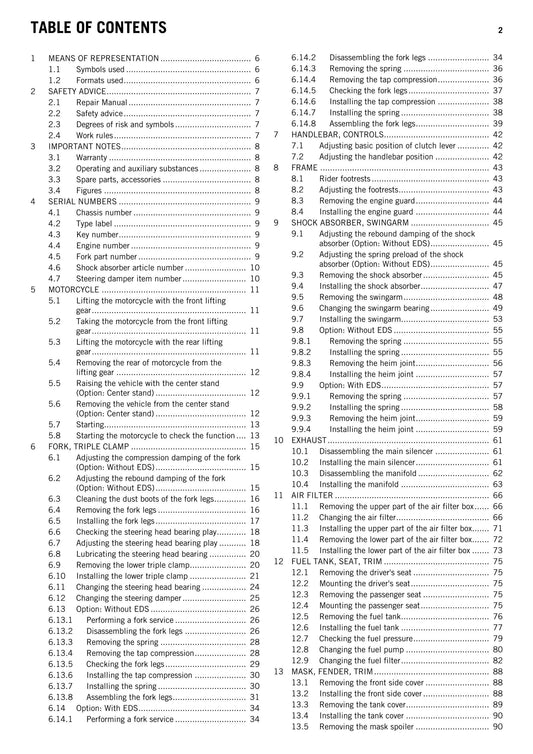 KTM 2013 - 1190 Adventure - Workshop Service Repair Manuals