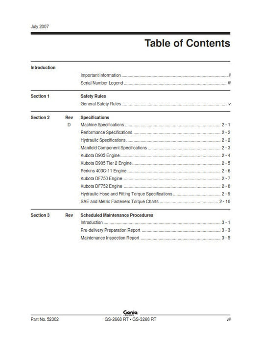 Genie - Service Manual - Gs-2668 Gs-3268 RT