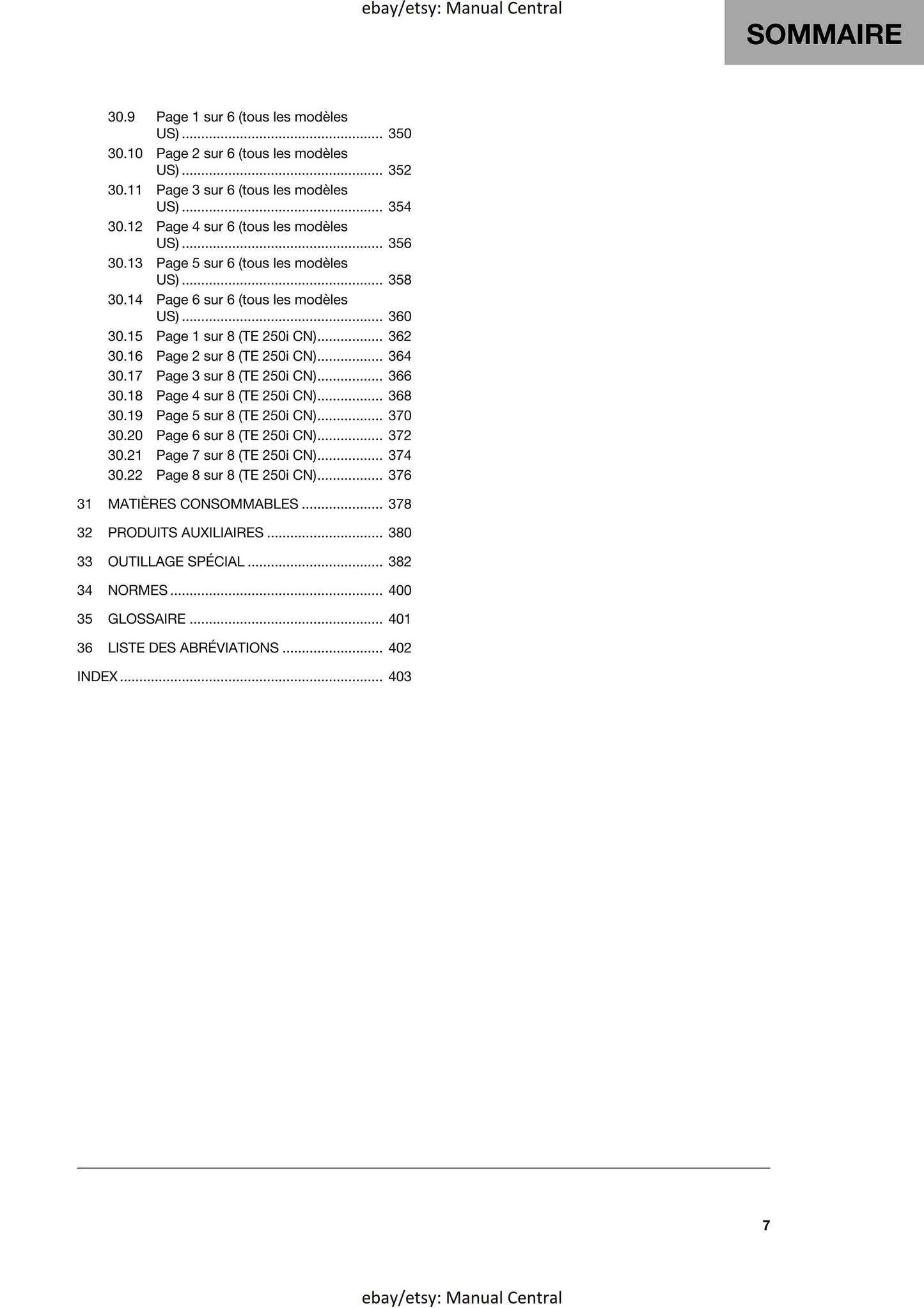 French Language - Husqvarna 2022 - TE 250i 300i Rockstar Edition - Manuel De Reparation