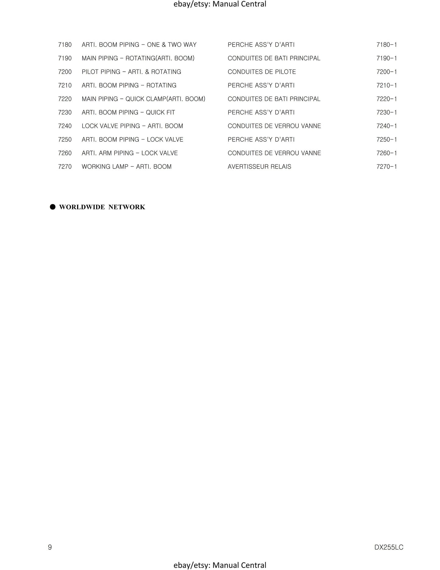 Doosan - Parts Book - DX225LC - Serial 5001 to 5432