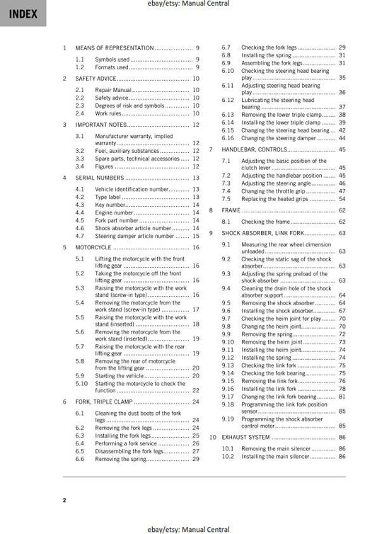 KTM 2020 - 1290 Super Duke GT - Service Workshop Repair Manual