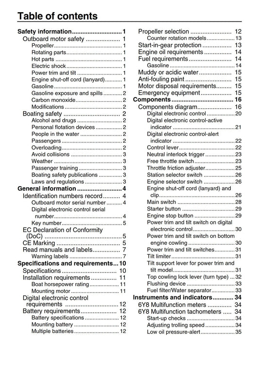 Yamaha F300A F350A FL300A FL350A Owners User Manual Guide 2009