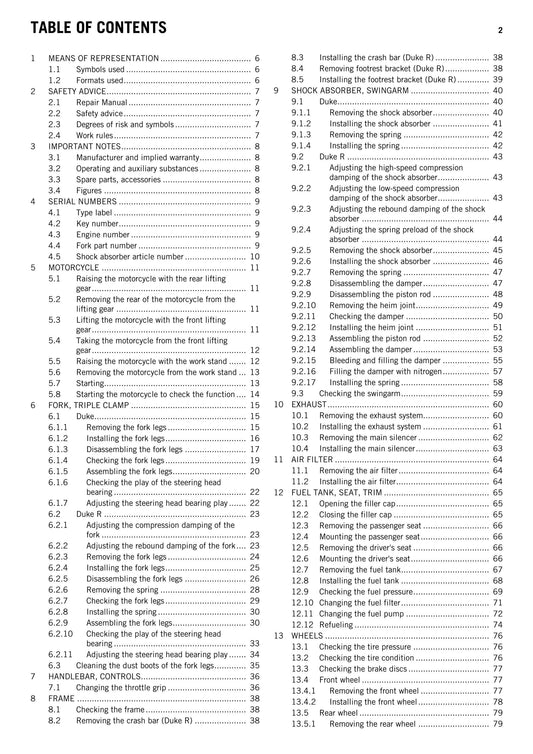 KTM 2015 - 690 Duke R - Service Workshop Repair Manual
