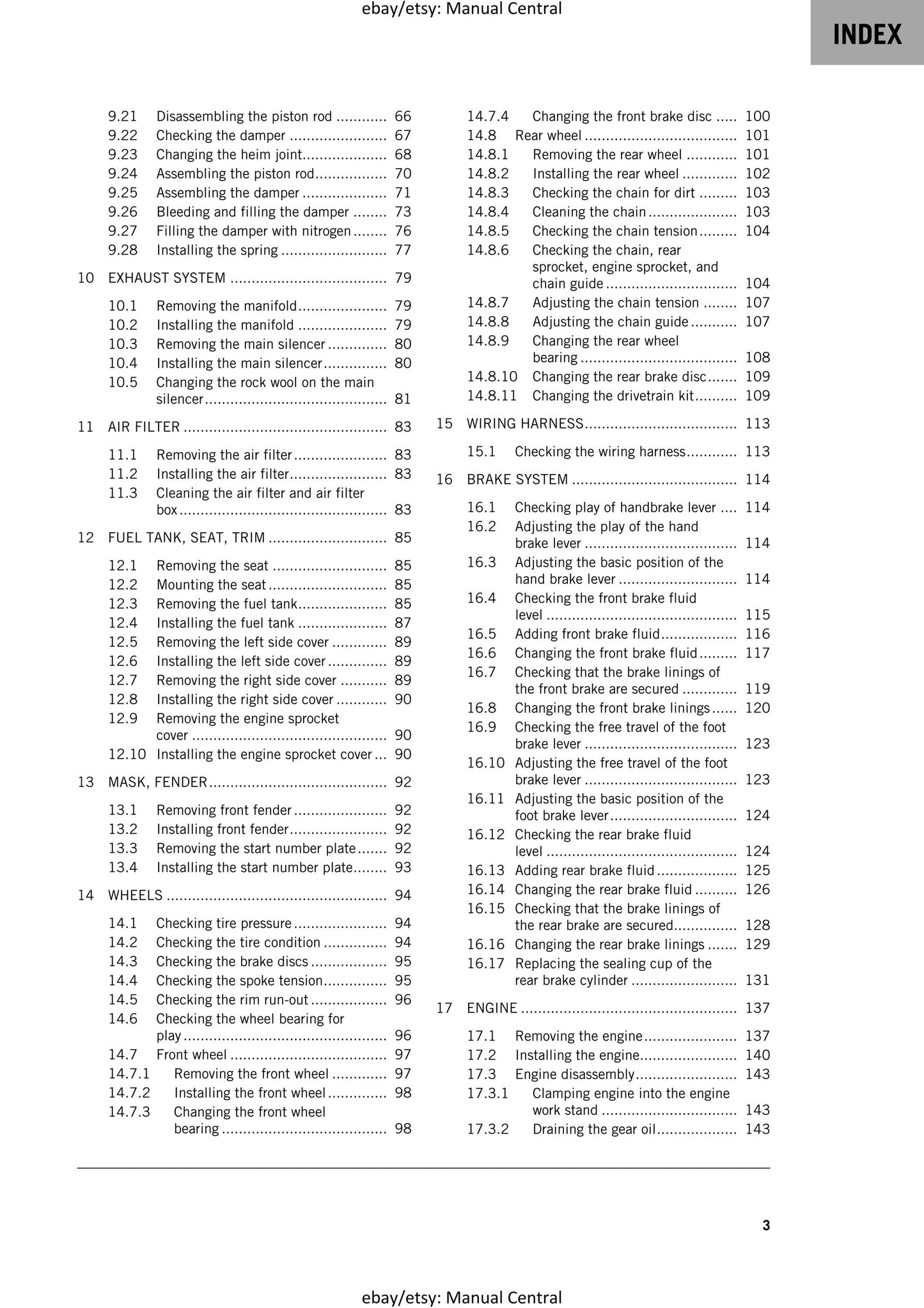 KTM 2025 - 50 SX Factory Edition - Service Workshop Repair Manual