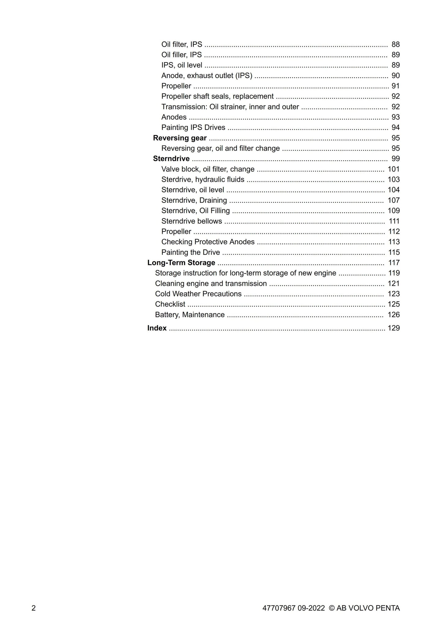 Volvo Penta - D4 D6 - Service & Maintenance Manual