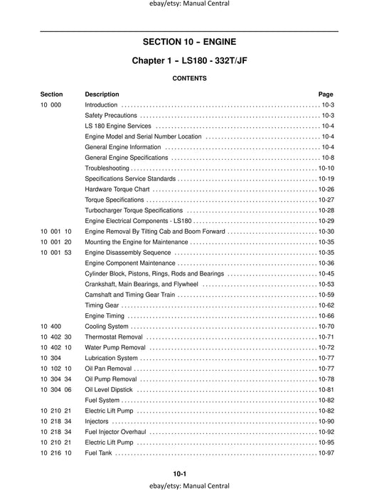 New Holland - Skid Steer LS180 LS190 - Workshop Service Repair Manual