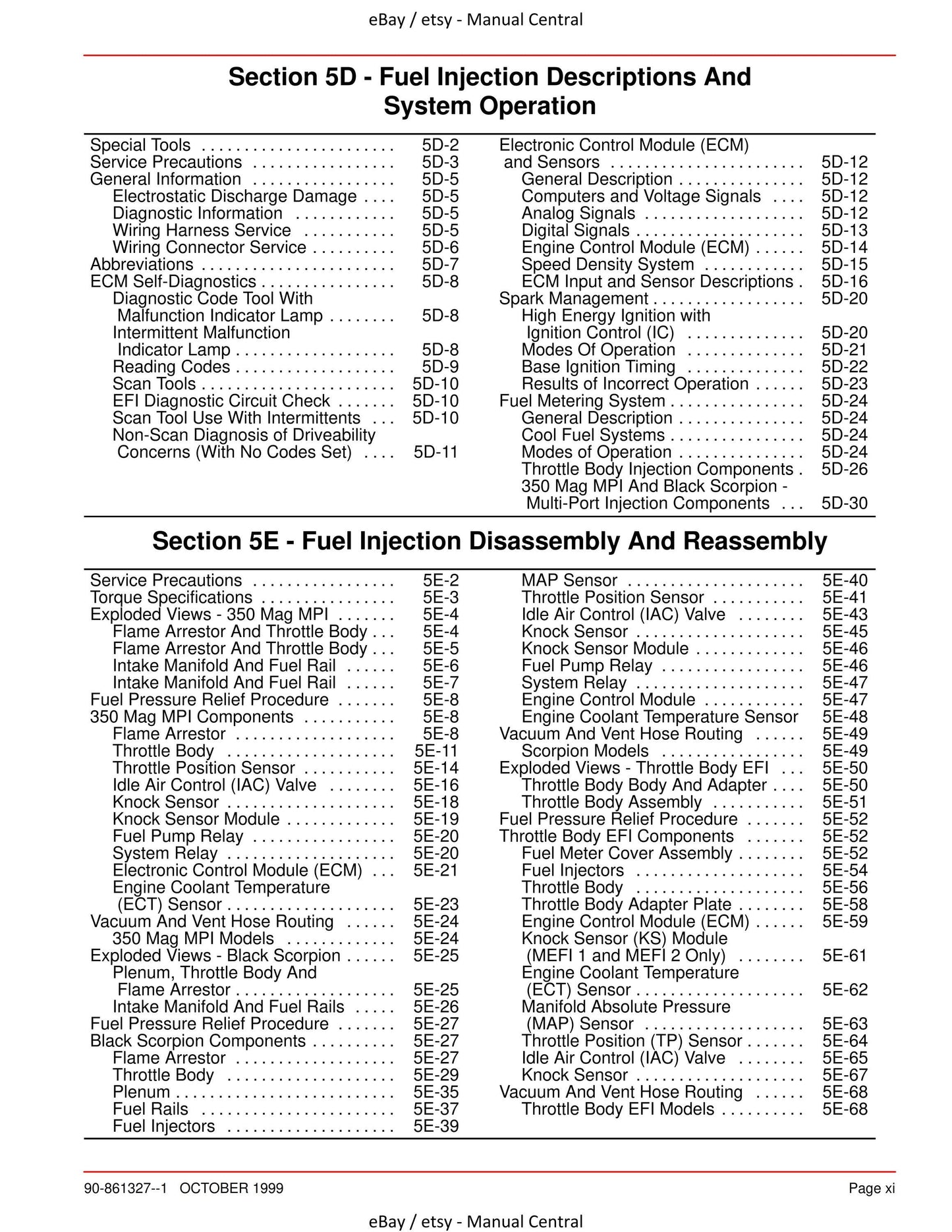 Mercury Mercruiser Service Manual 24 - Marine Engines GM V8 305 350 Cid (5.0L) (5.7L)
