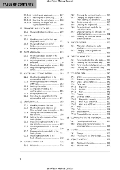 KTM 2018 - 1090 ADVENTURE - Service Workshop Repair Manual