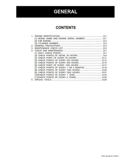 Kubota Diesel Engine - 07-E3B Series - V26007 V3007 V3307 - Workshop Service Repair Manual