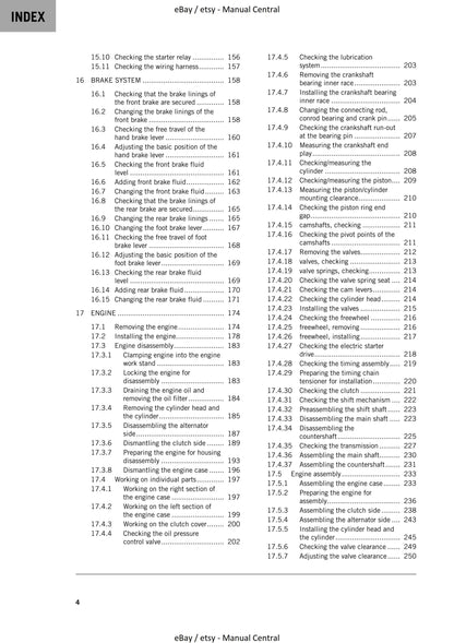 KTM 2023 - 250 SX-F XC-F - Service Workshop Repair Manual
