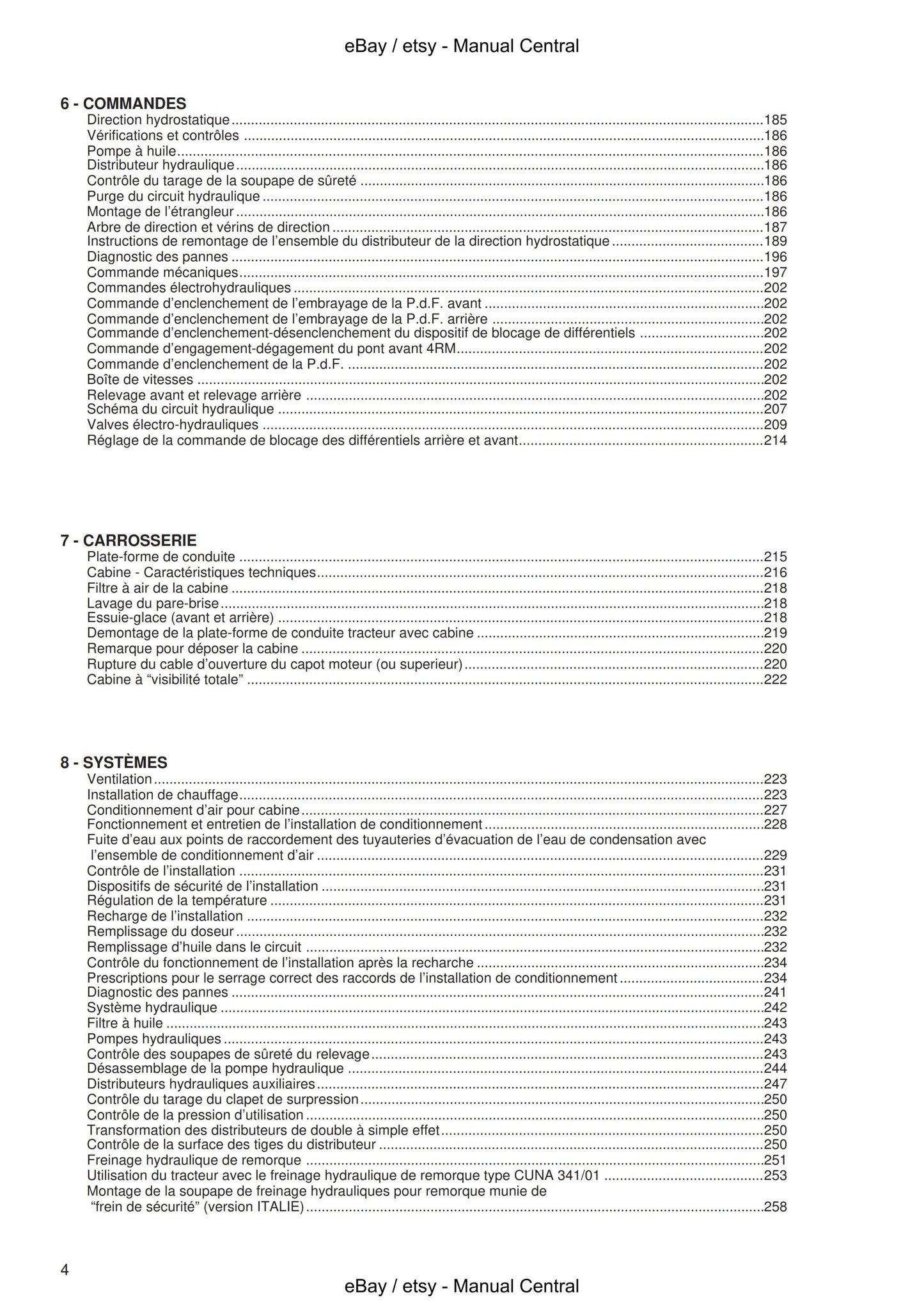 French Language - Agroplus 60 70 80 - Manuel D'Atelier