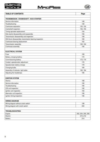 Sachs Madass 50 Workshop Service Repair Manual - English & German Language
