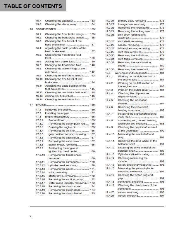 Husqvarna 2016 - FC 250 - Service Workshop Repair Manual