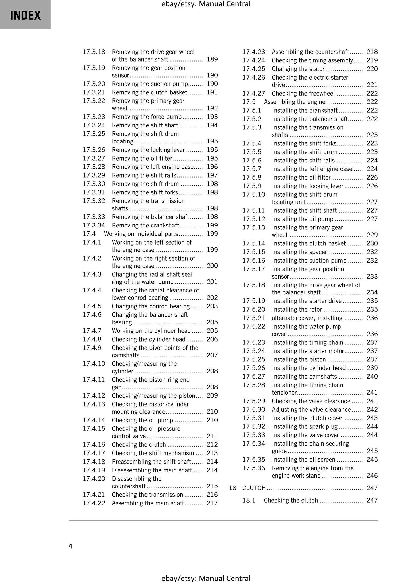 KTM 2020 - 250 Duke - Service Workshop Repair Manual