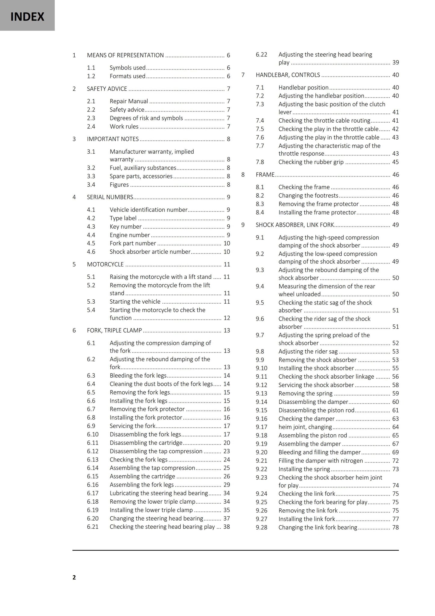 GasGas 2024 - EC 250F - Service Workshop Repair Manual