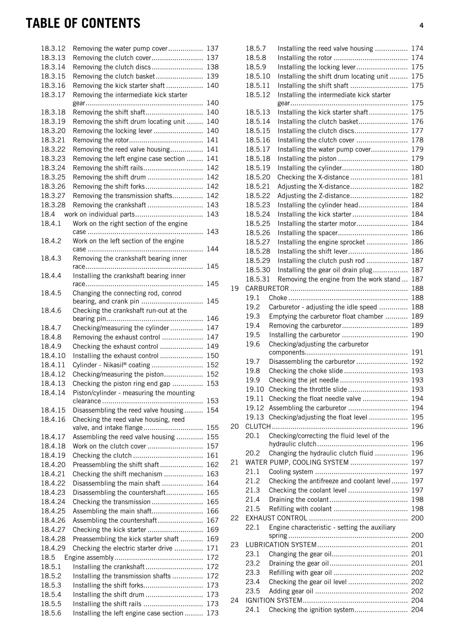 KTM 2014 - 250 300 Exc Six Days Xc-w - Service Workshop Repair Manual