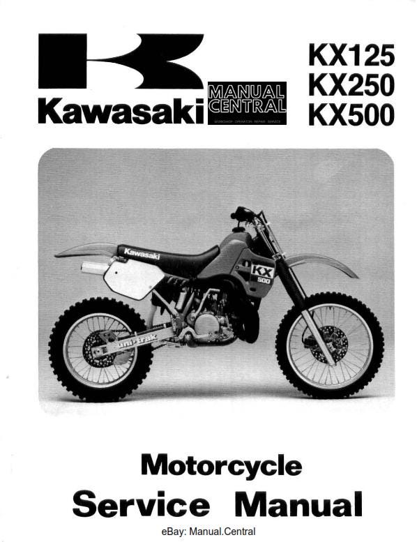 Kawasaki 1990 to 2004 - KX125 KX250 KX500 - Workshop Service Repair Manual