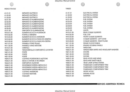 Lamborghini Diablo VT 1994 - parts manual