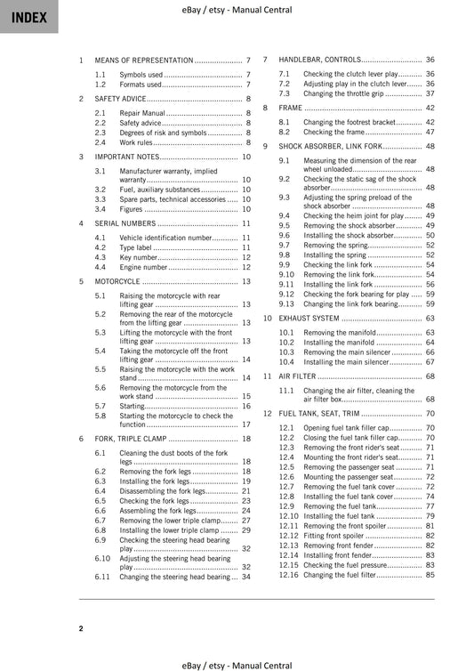 KTM 2023 - 390 Duke - Service Workshop Repair Manual