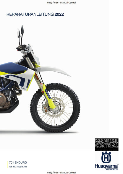 German Language - Husqvarna 2022 - 701 Supermoto EU - Reparaturanleitung