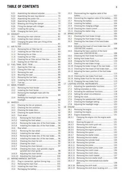 KTM 2013 - 250 300 Exc Six Days Xc-w - Workshop Service Repair Manuals