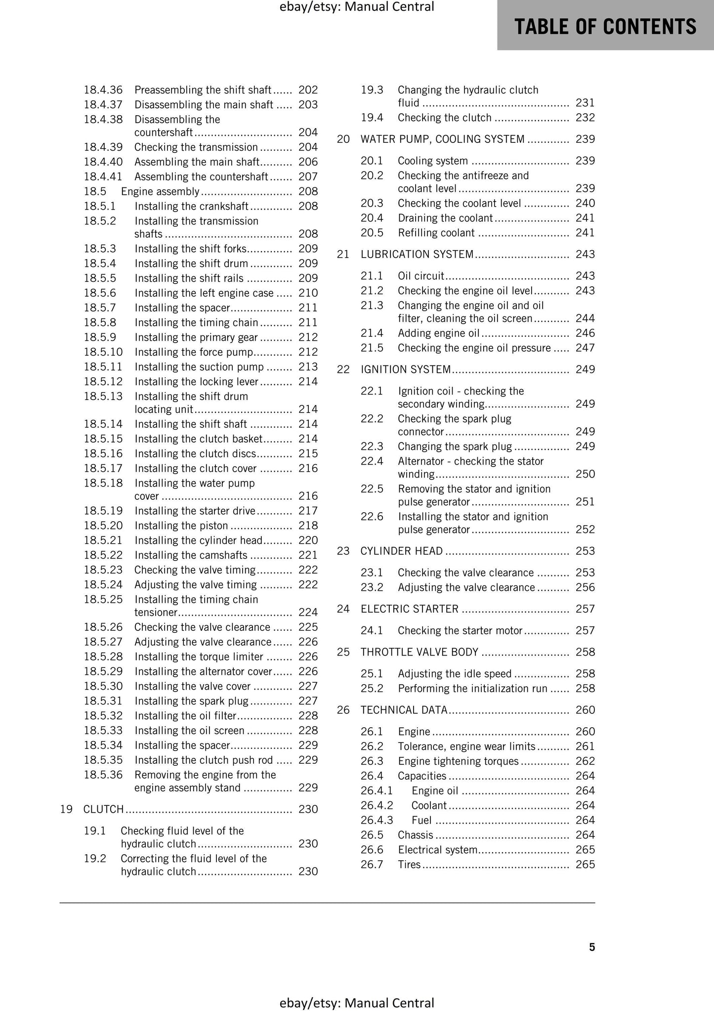 KTM 2017 - Freeride 350 - Service Workshop Repair Manual