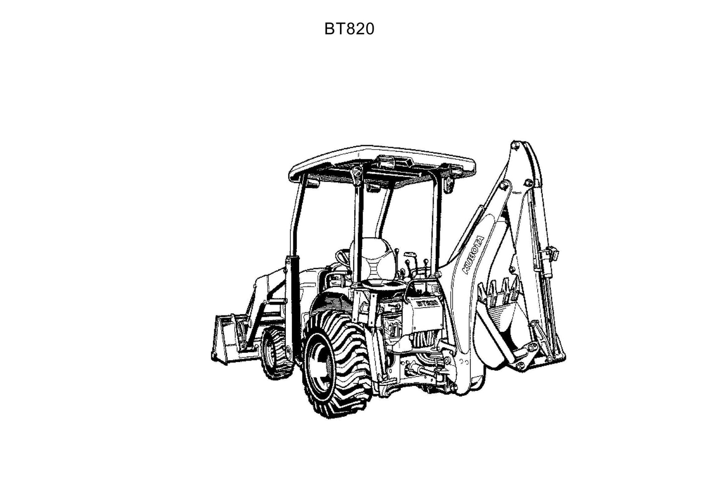 Kubota BT820 - Illustrated Parts Manual
