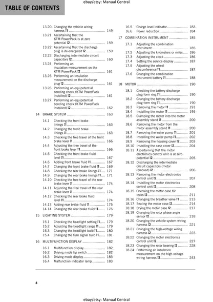 KTM 2017 - Freeride E-XC - Service Workshop Repair Manual