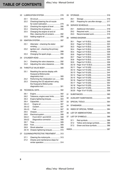 Husqvarna 2020 - Vitpilen 701 - Workshop Service Repair Manual