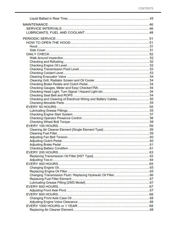 Kubota Tractor - L2501 - Operator Manual