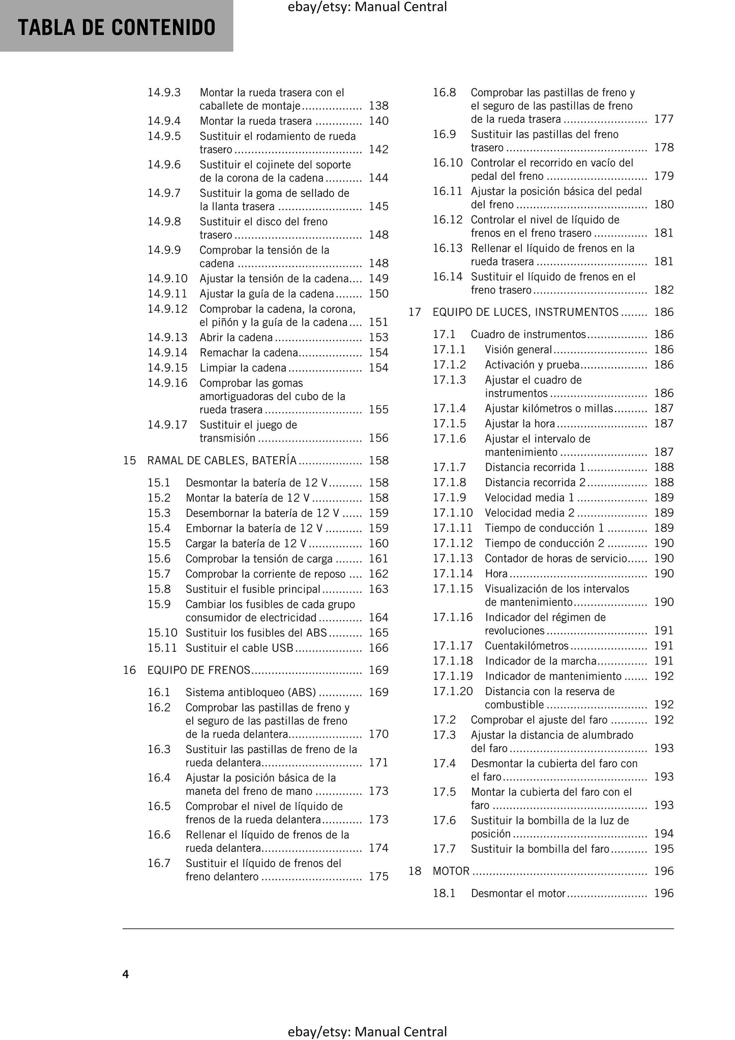 Spanish Language - KTM 2023 - 690 SMC R - Eu Edition - Manual de Reparacion