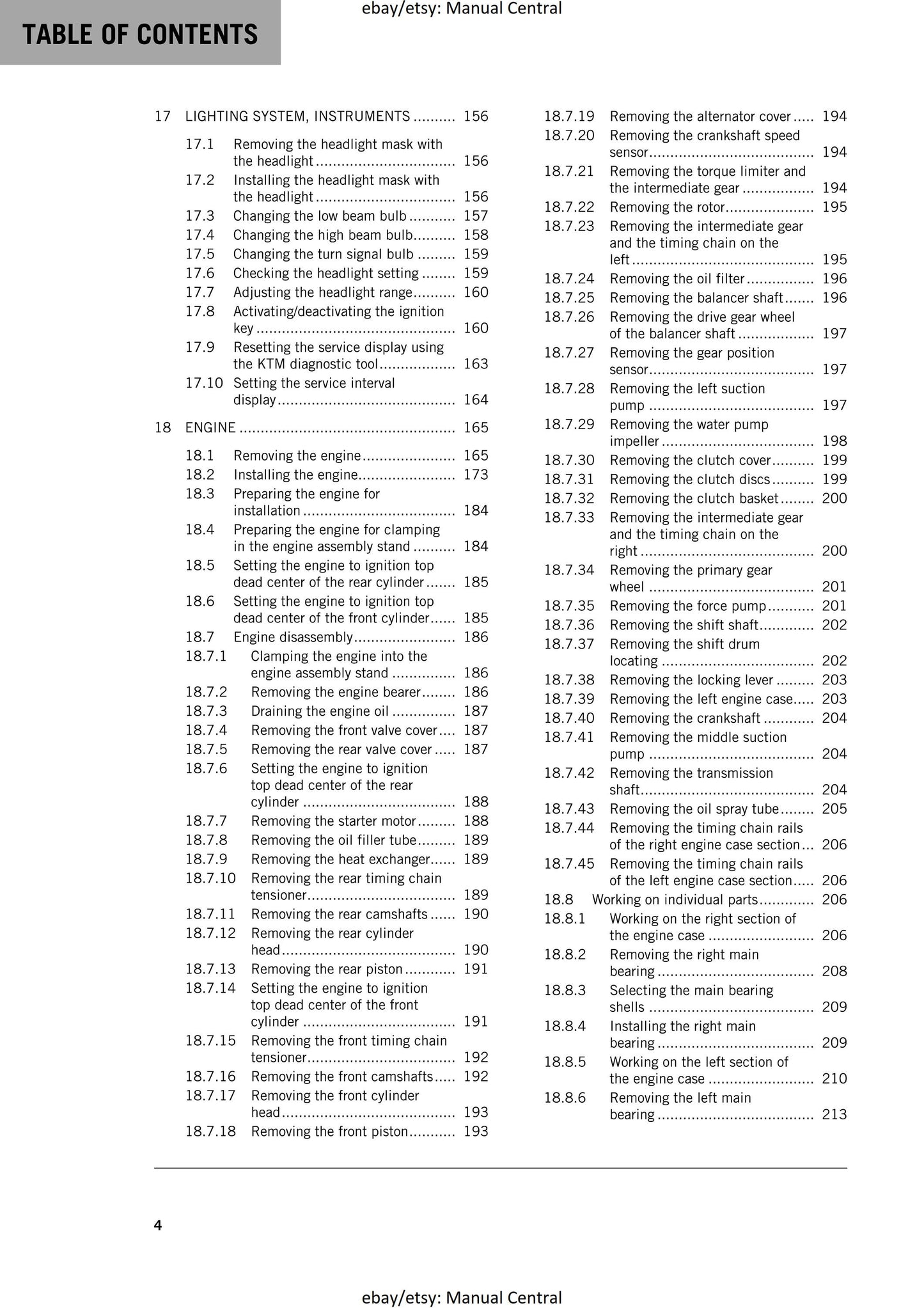 KTM 2019 - 1090 Adventure S L - Service Workshop Repair Manual