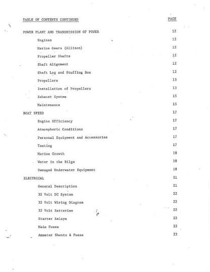 Bertram 46 yacht - Owners Manual