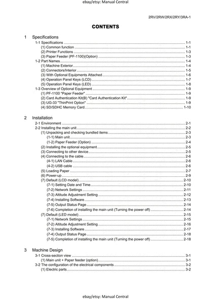 PDF - Kyocera Ecosys P2235dn P2235dw P2040dn P2040dw PF-1100 - Service Workshop Repair Manual - Jan 2017