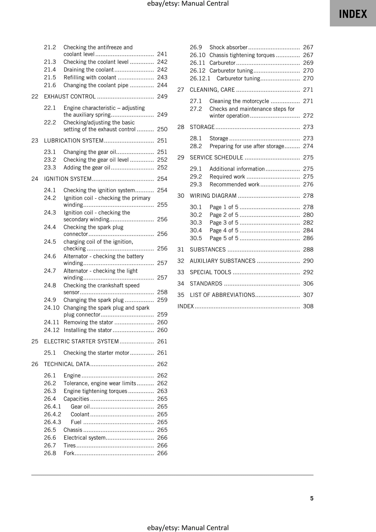 KTM 2020 - 300 Exc - Service Workshop Repair Manual