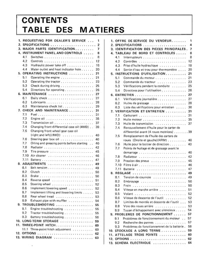 Kubota Tractor Tracteur - B6100HST B7100HST Operator Manual - Manuel De L'utilisateur
