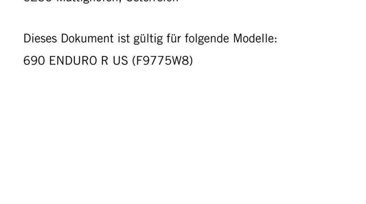 German Language - KTM 2023 - 690 Enduro R Us Edition - Reparaturanleitung - Service Workshop Repair Manual