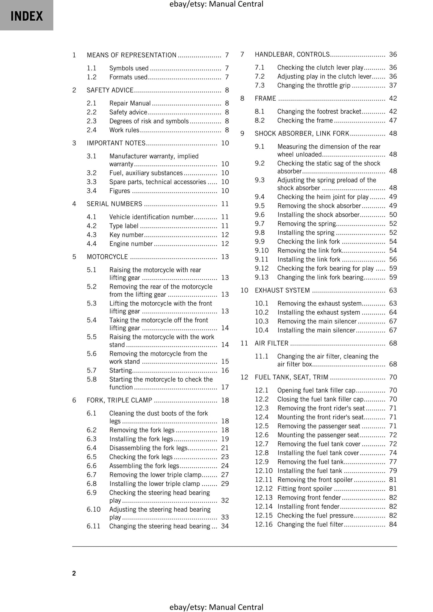 PDF - KTM 2020 - 390 Duke - Service Workshop Repair Manual