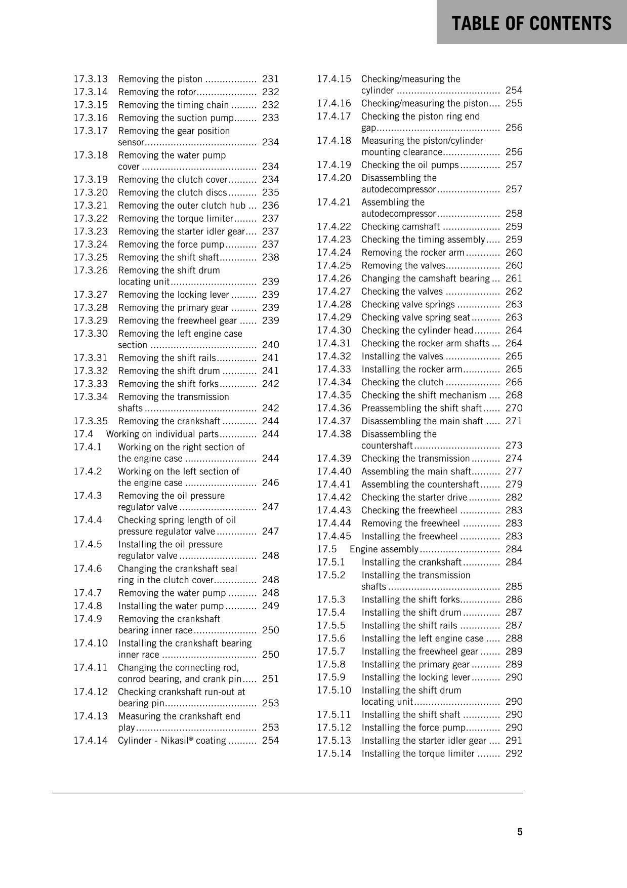 KTM 2016 - 450 SX-F XC-F - Service Workshop Repair Manual