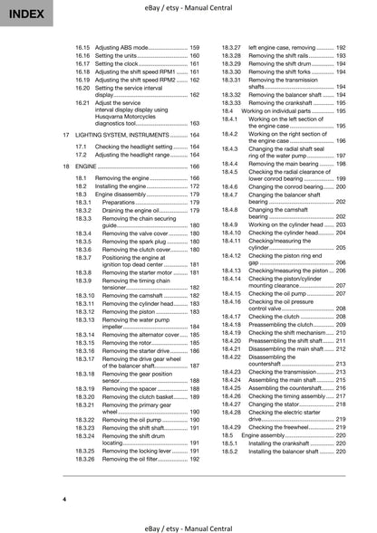 Husqvarna 2023 - Svartpilen 125 - Service Workshop Repair Manual