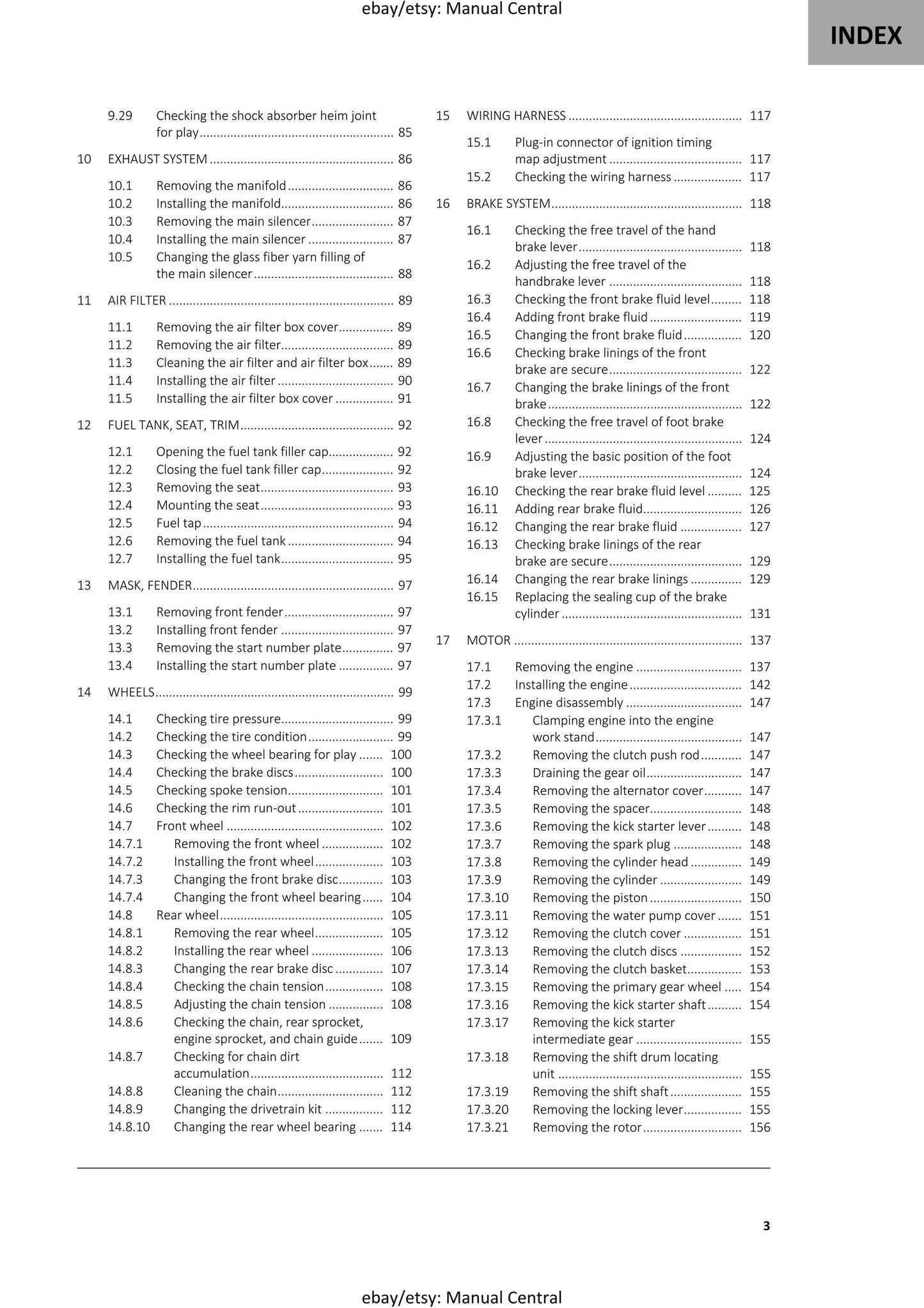 GasGas 2022 -MC 85 - Service Workshop Repair Manual