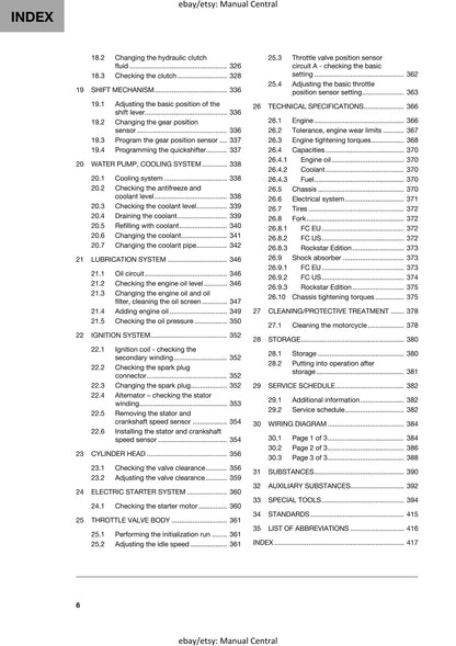Husqvarna 2024 - FC 250 Rockstar Edition - Service Workshop Repair Manual