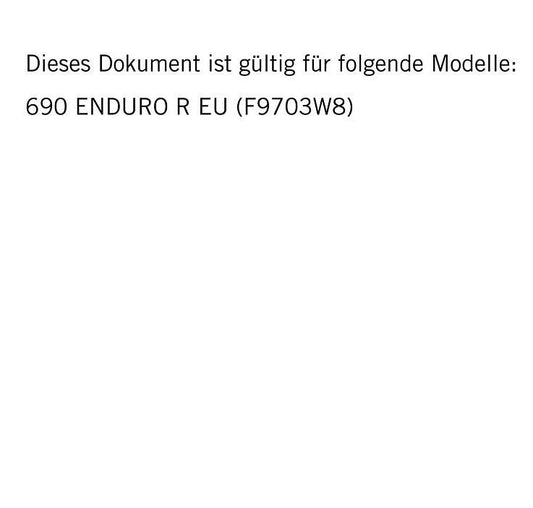 German Language - KTM 2023 - 690 Enduro R EU Edition - Reparaturanleitung - Service Workshop Repair Manual