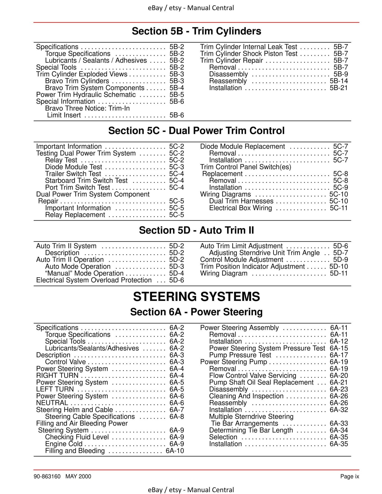 Mercury Mercruiser Service Manual 28 - Bravo Sterndrives