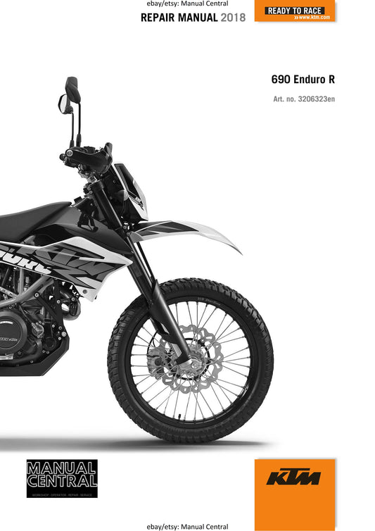 KTM 2018 - 690 Enduro R - Service Workshop Repair Manual