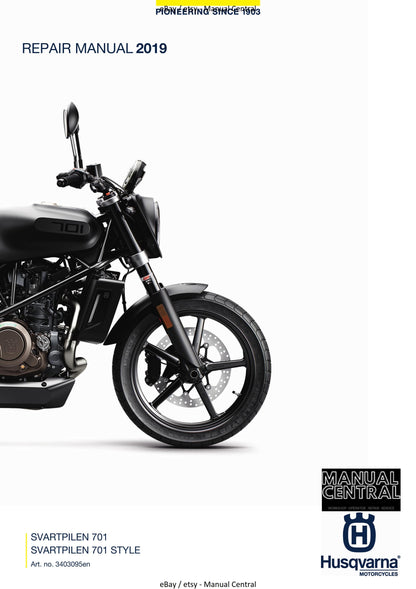 Husqvarna 2019 - Svartpilen 701 Style - Workshop Service Repair Manual