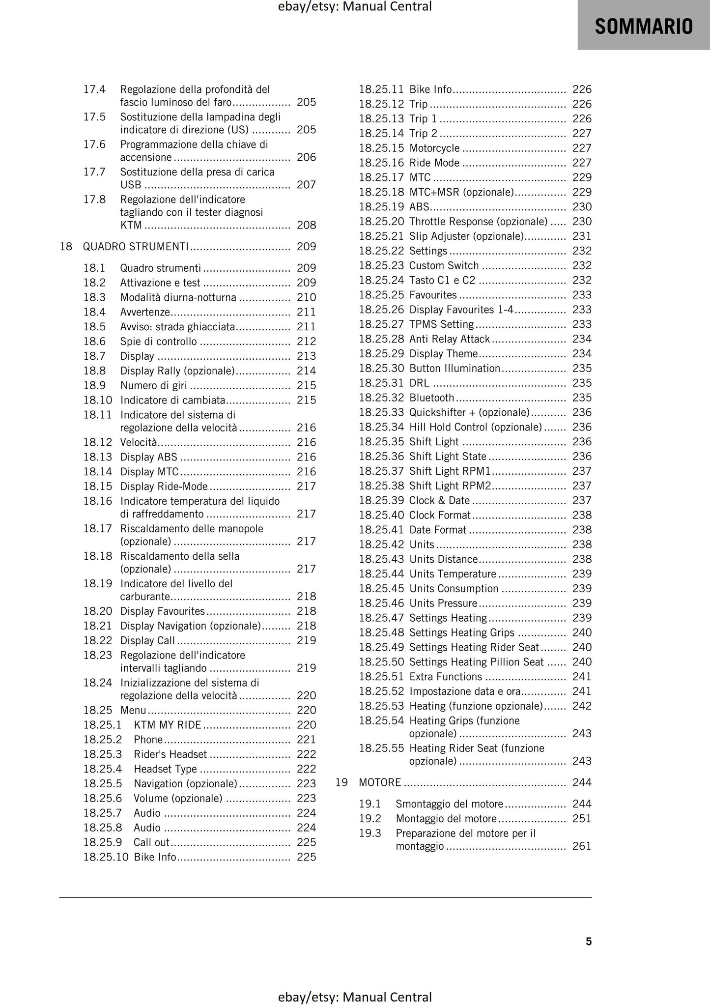 Italian Language - KTM 2023 - 1290 Super Adventure R - Manuale Di Riparazione